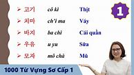 Bài Tập Tiếng Hàn Sơ Cấp 1